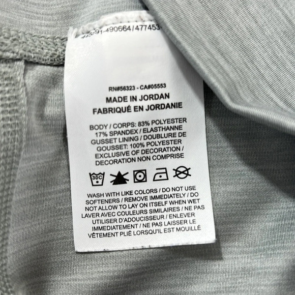 Nike‎ Leggings Womens Large Gray Dri Fit Yoga Ruched 7/8 Tights Workout - Picture 10 of 11